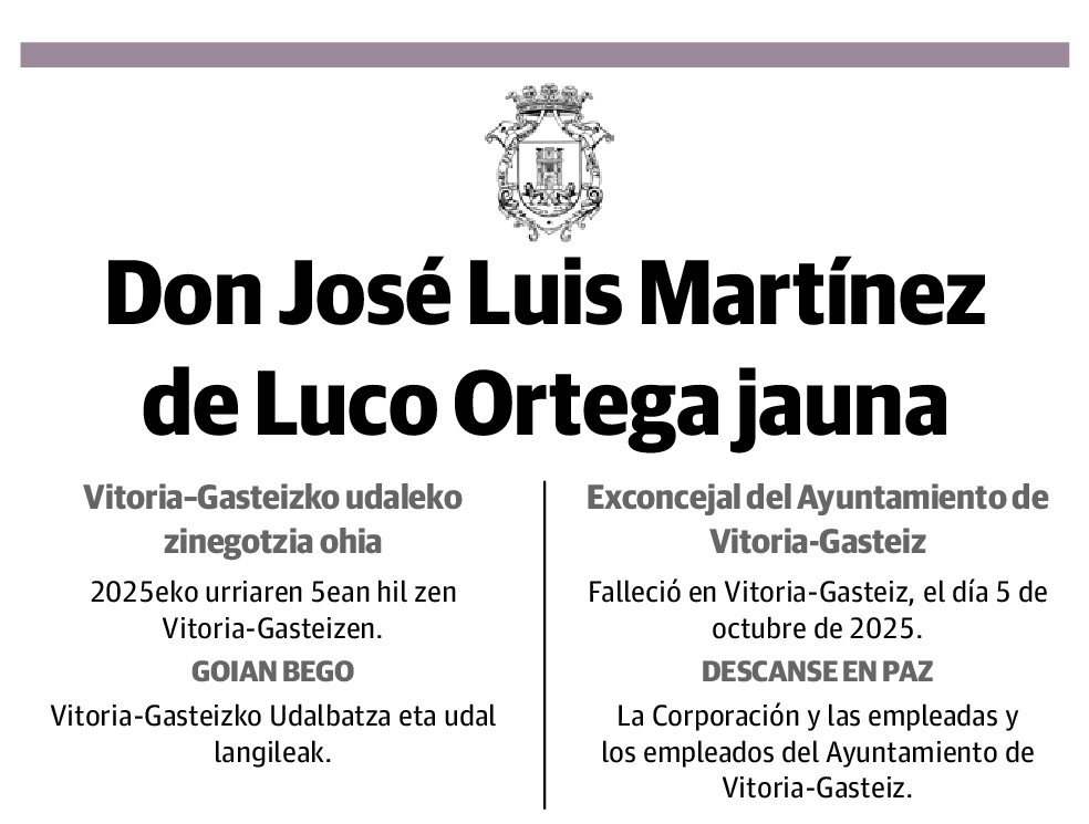 José Luis Martínez de Luco Ortega