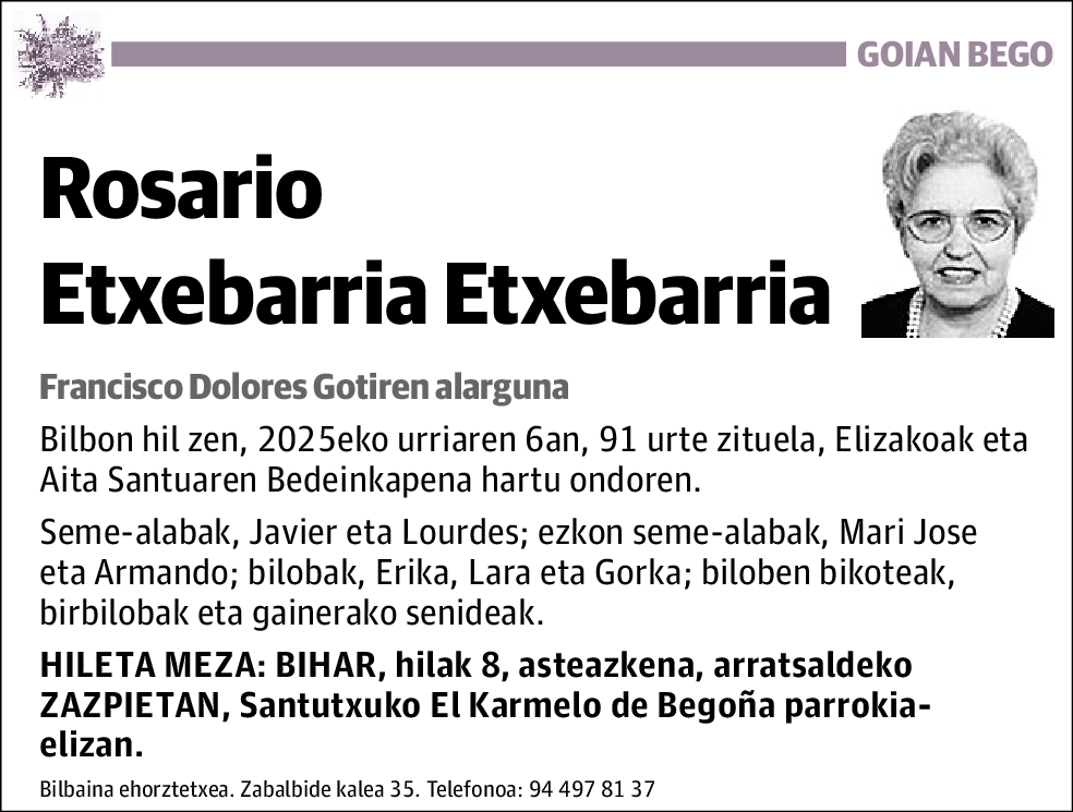 Rosario Etxebarria Etxebarria