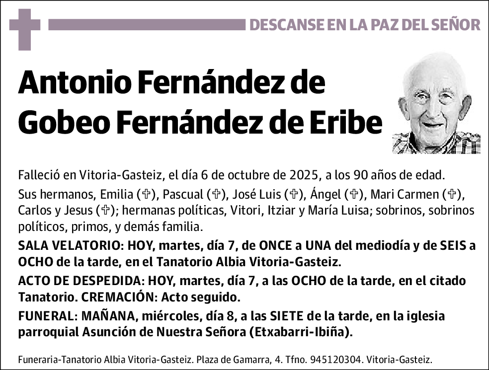 Antonio Fernández de Gobeo Fernández de Eribe