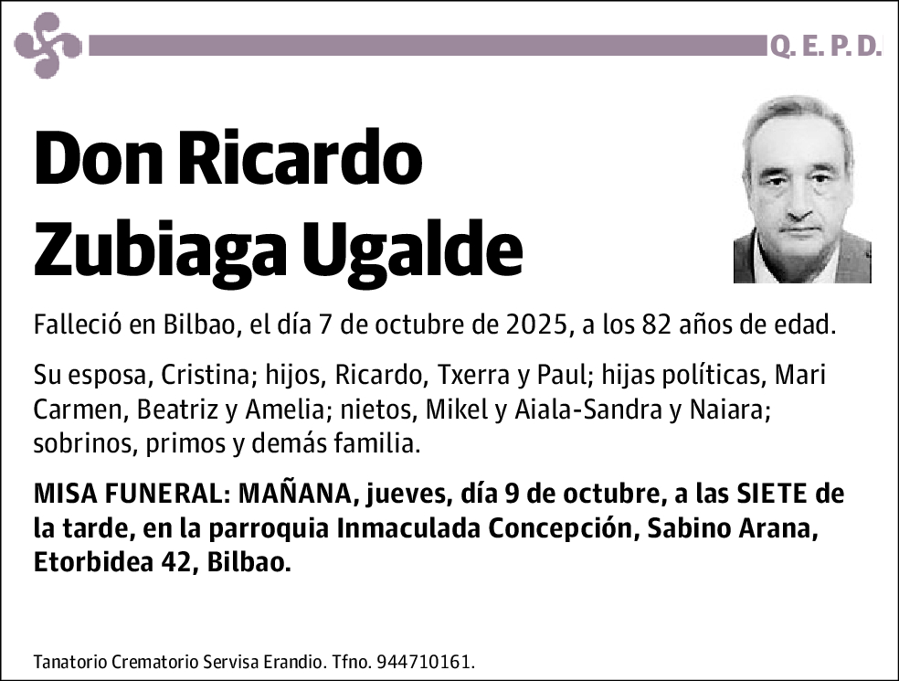 Ricardo Zubiaga Ugalde