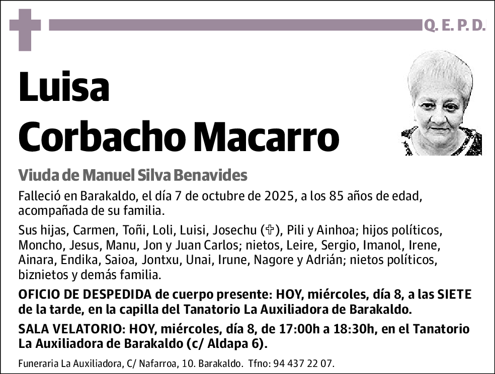Luisa Corbacho Macarro