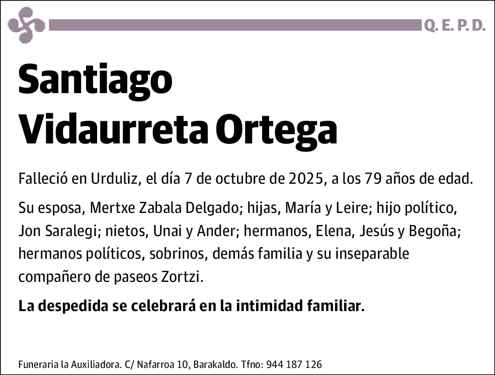 Santiago Vidaurreta Ortega