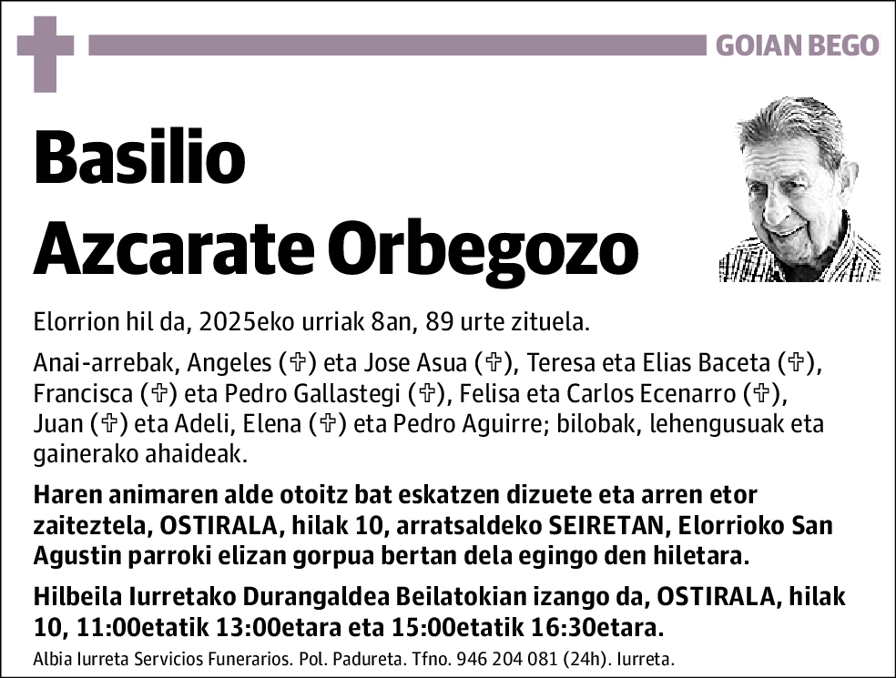 Basilio Azcarate Orbegozo