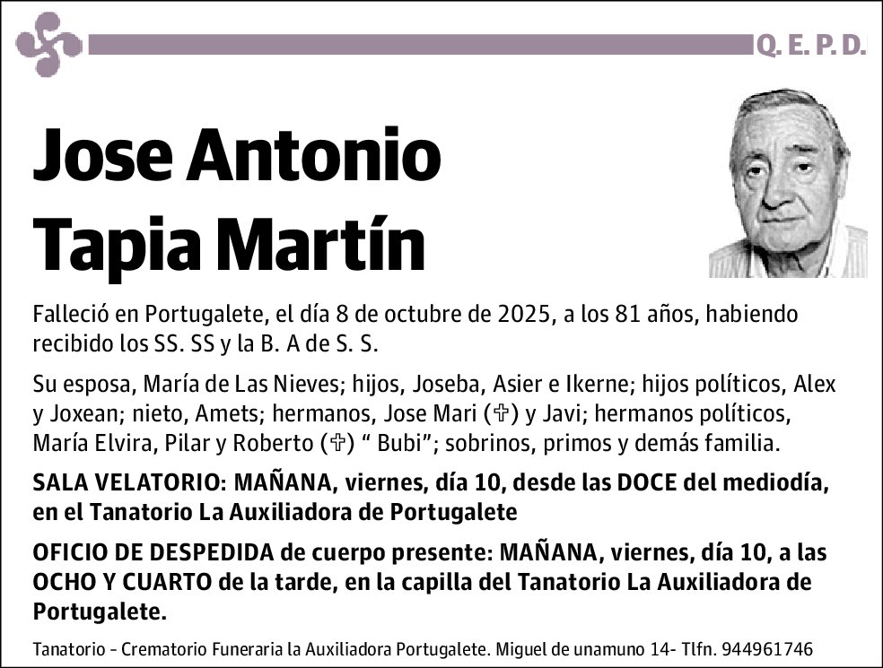 Jose Antonio Tapia Martín