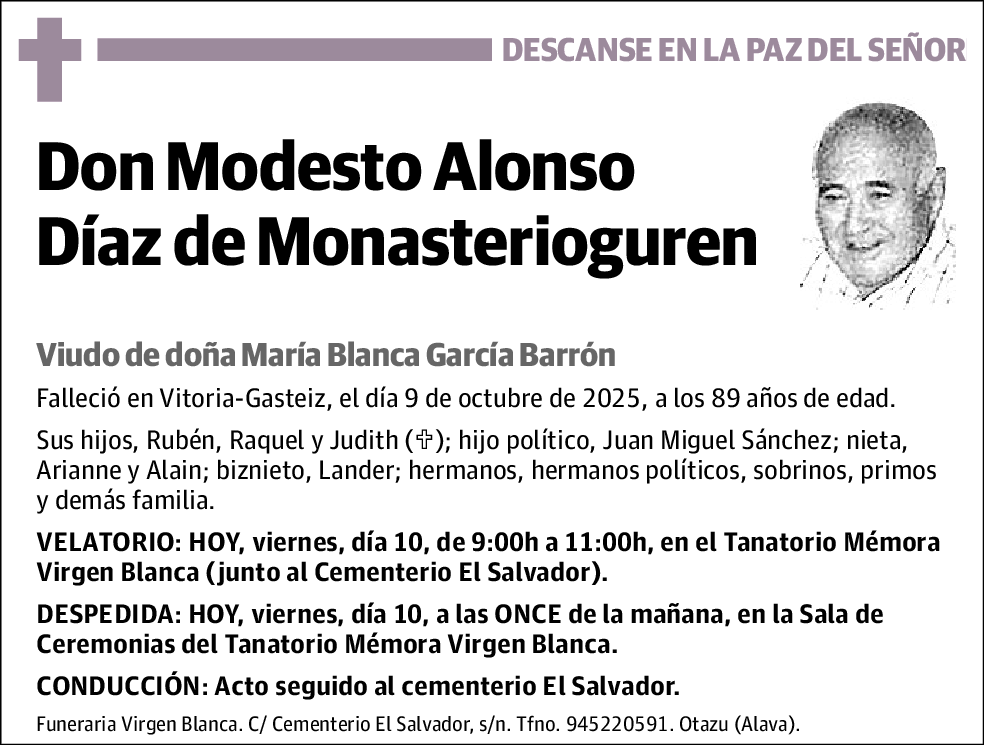 Modesto Alonso Díaz de Monasterioguren