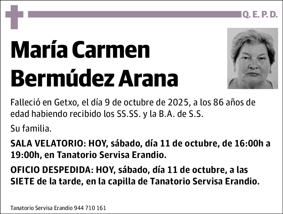 Maria Carmen Bermudez Arana