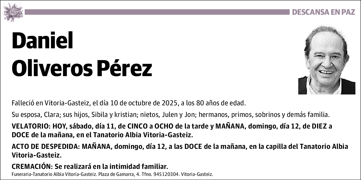 Daniel Oliveros Pérez