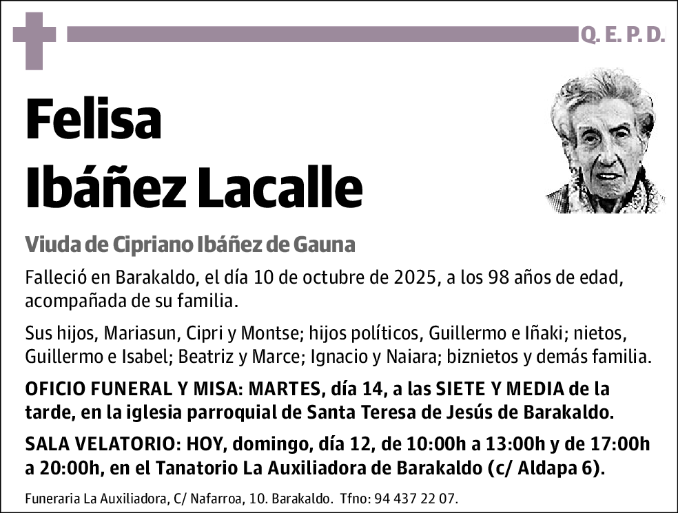 Felisa Ibáñez Lacalle