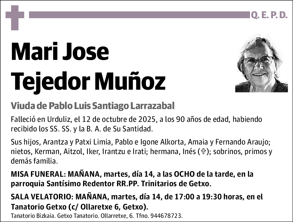 Mari Jose Tejedor Muñoz