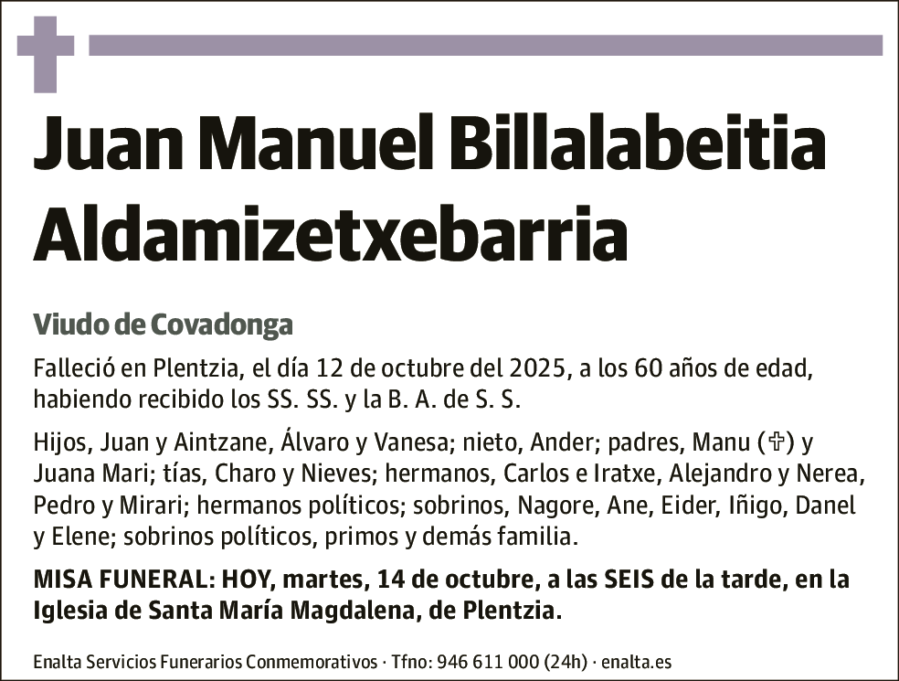 Juan Manuel Billalabeitia Aldamizetxebarria