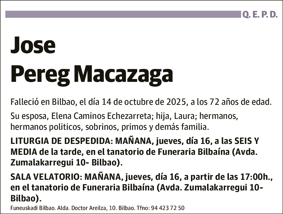 Jose Pereg Macazaga