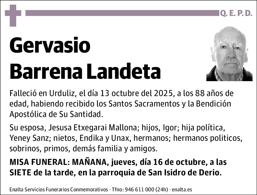 Gervasio Barrena Landeta