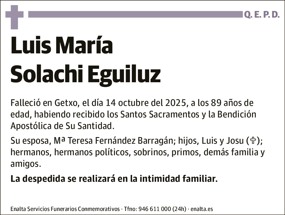 Luis María Solachi Eguiluz