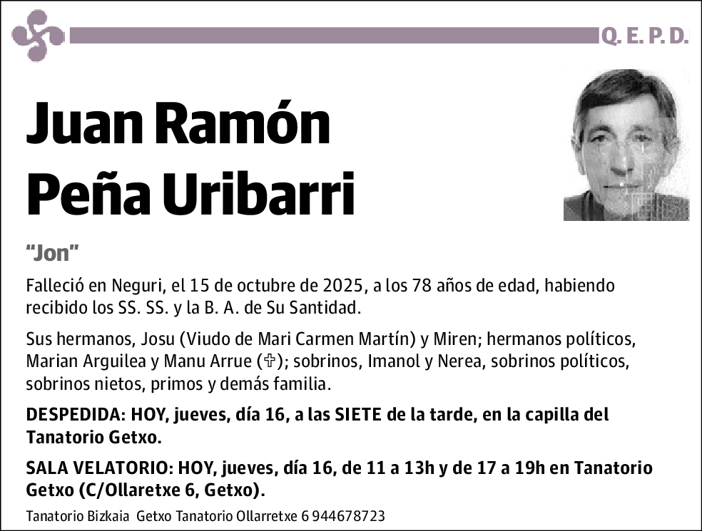 Juan Ramón Peña Uribarri