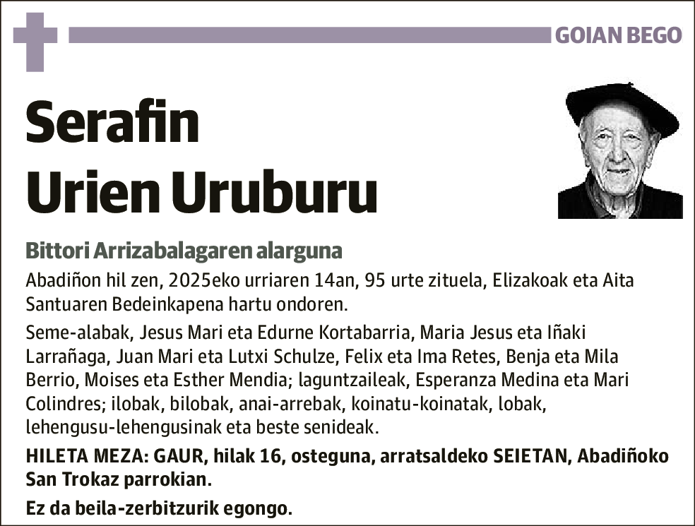 Serafin Urien Uruburu