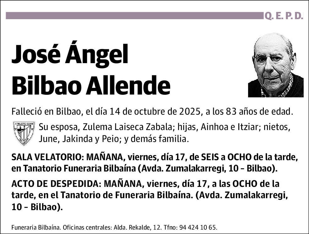 José Ángel Bilbao Allende