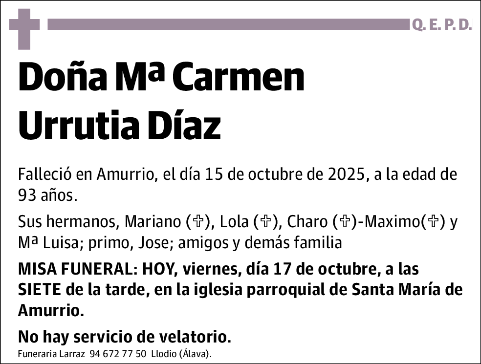 Mª Carmen Urrutia Díaz