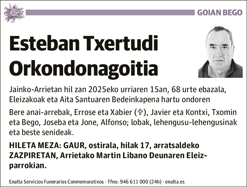 Esteban Txertudi Orkondonagoitia