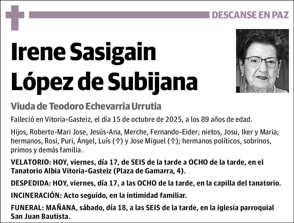 Irene Sasigain López de Subijana