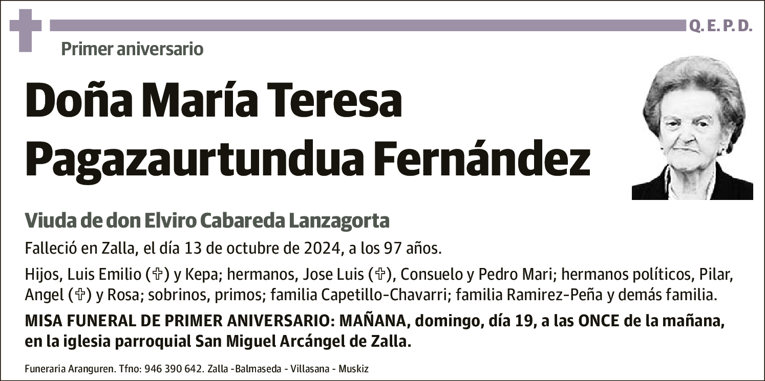 María Teresa Pagazaurtundua Fernández