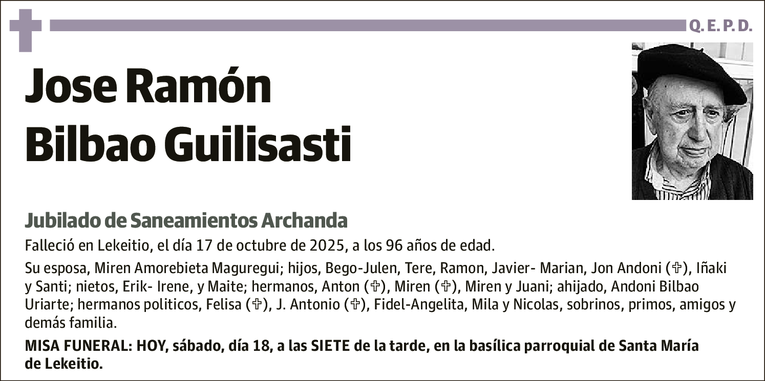 José Ramón Bilbao Guilisasti