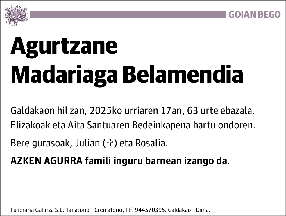 Agurtzane Madariaga Belamendia