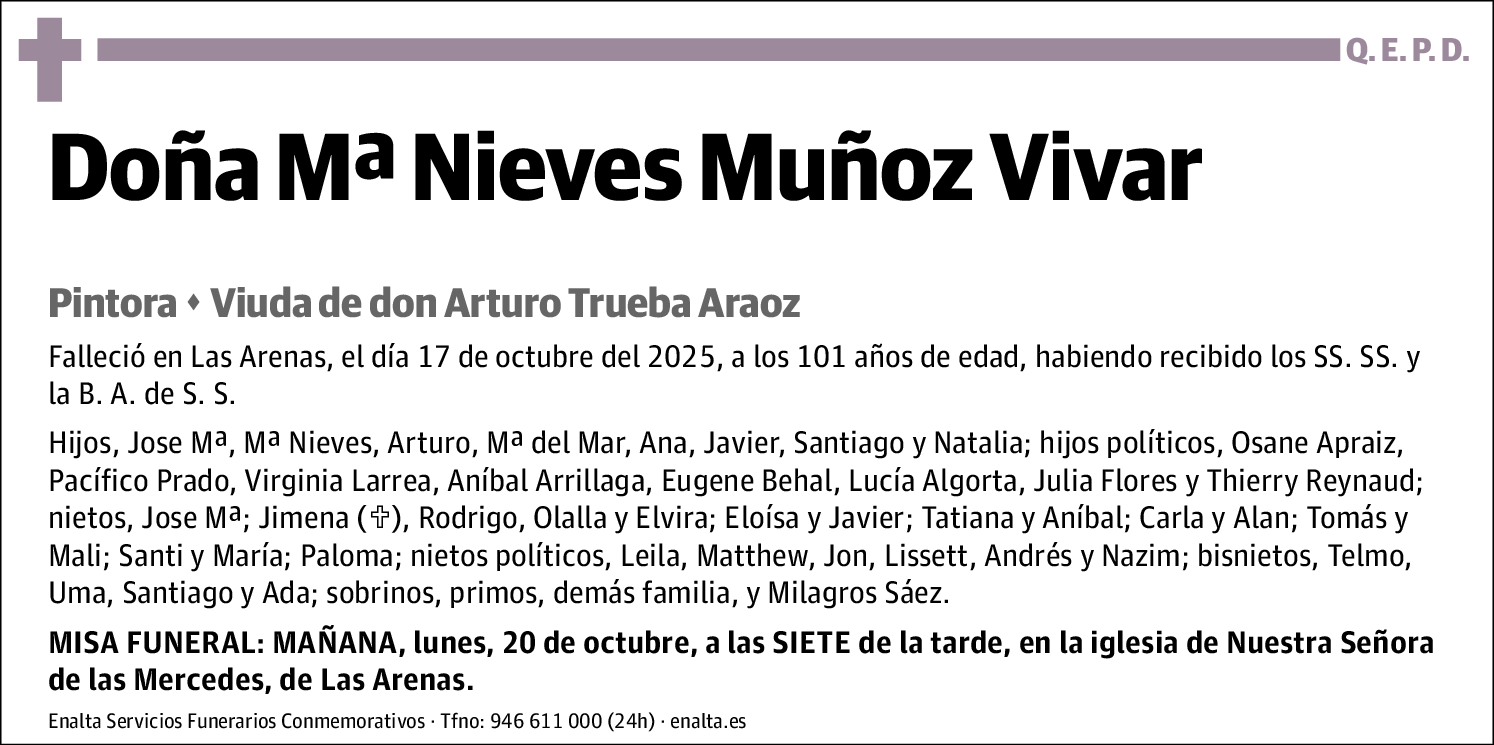 Mª Nieves Muñoz Vivar