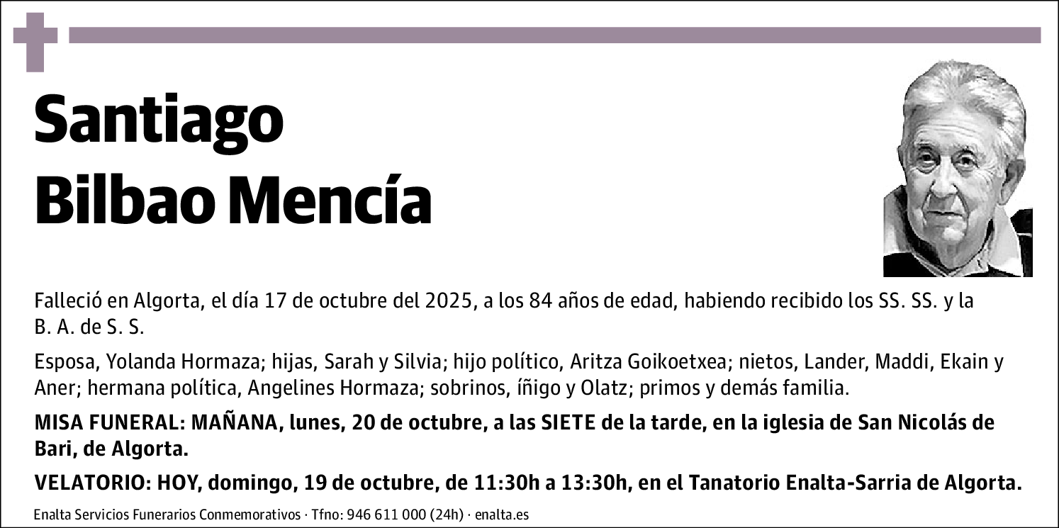 Santiago Bilbao Mencía