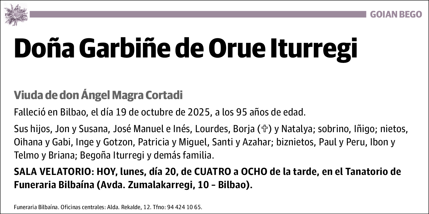 Garbiñe de Orue Iturregi