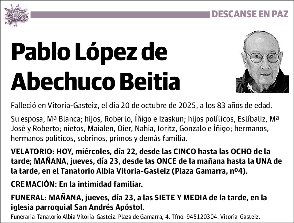 Pablo López de Abechuco Beitia