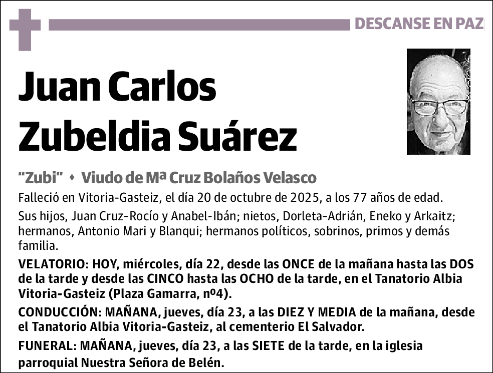 Juan Carlos Zubeldia Suárez