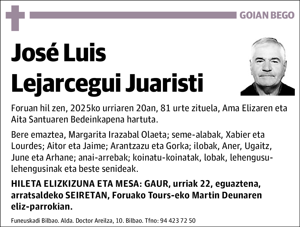 José Luis Lejarcegui Juaristi