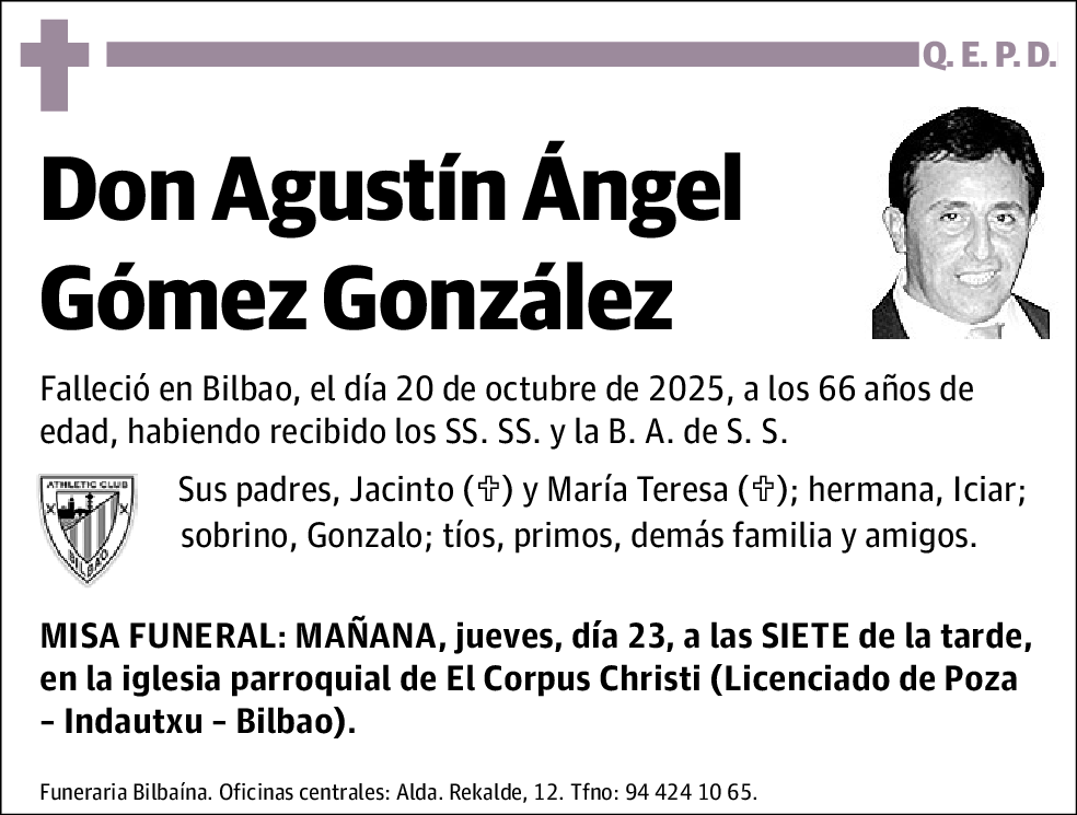 Agustín Ángel Gómez González