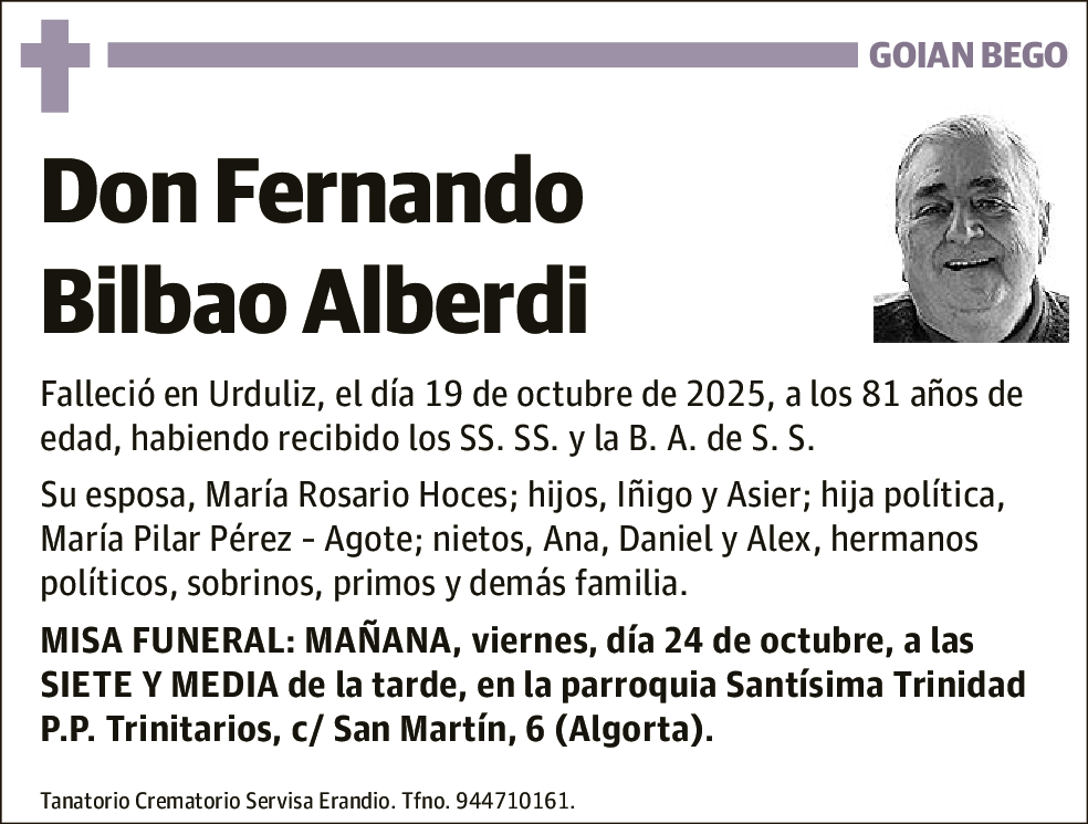 Fernando Bilbao Alberdi