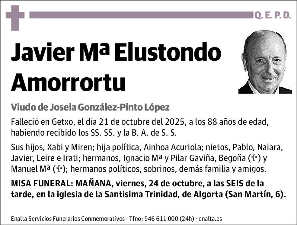 Javier Mª Elustondo Amorrortu