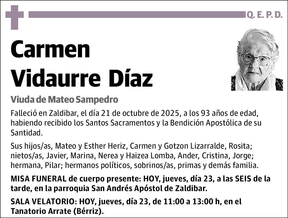 Carmen Vidaurre Diaz