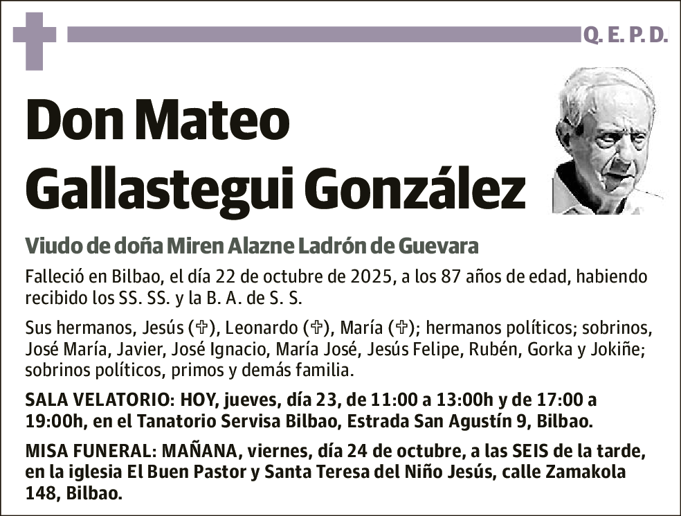 Mateo Gallastegui González