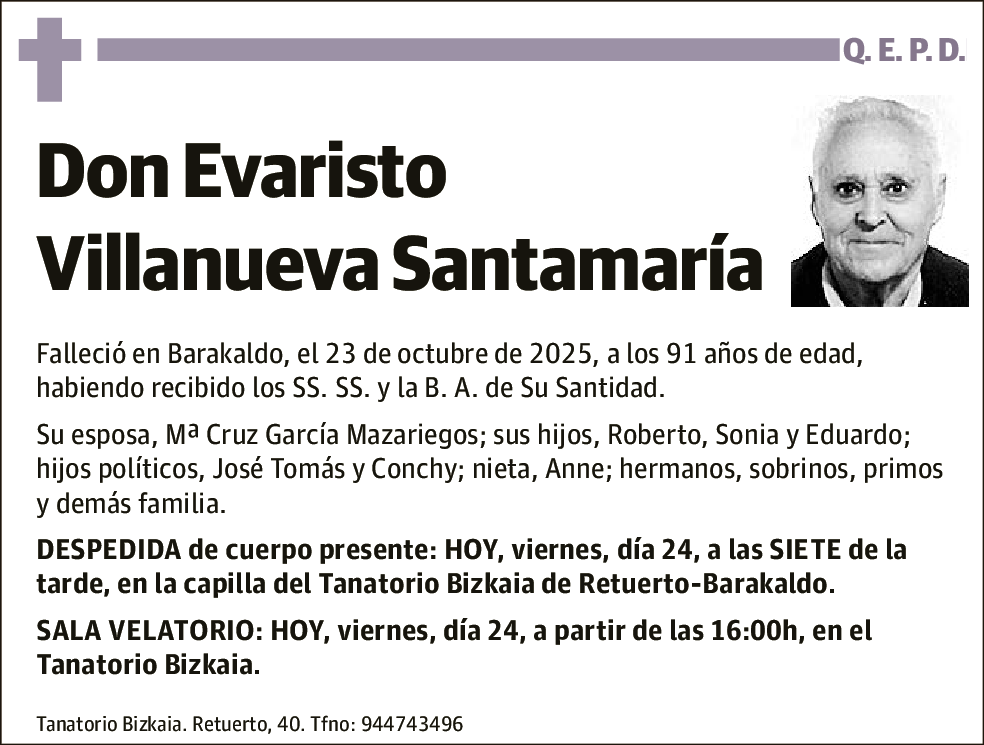 Evaristo Villanueva Santamaría