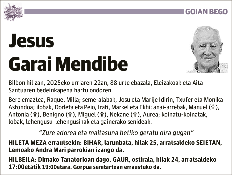 Garai Mendibe Jesus