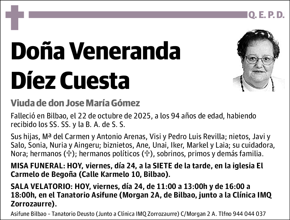 Veneranda Díez Cuesta