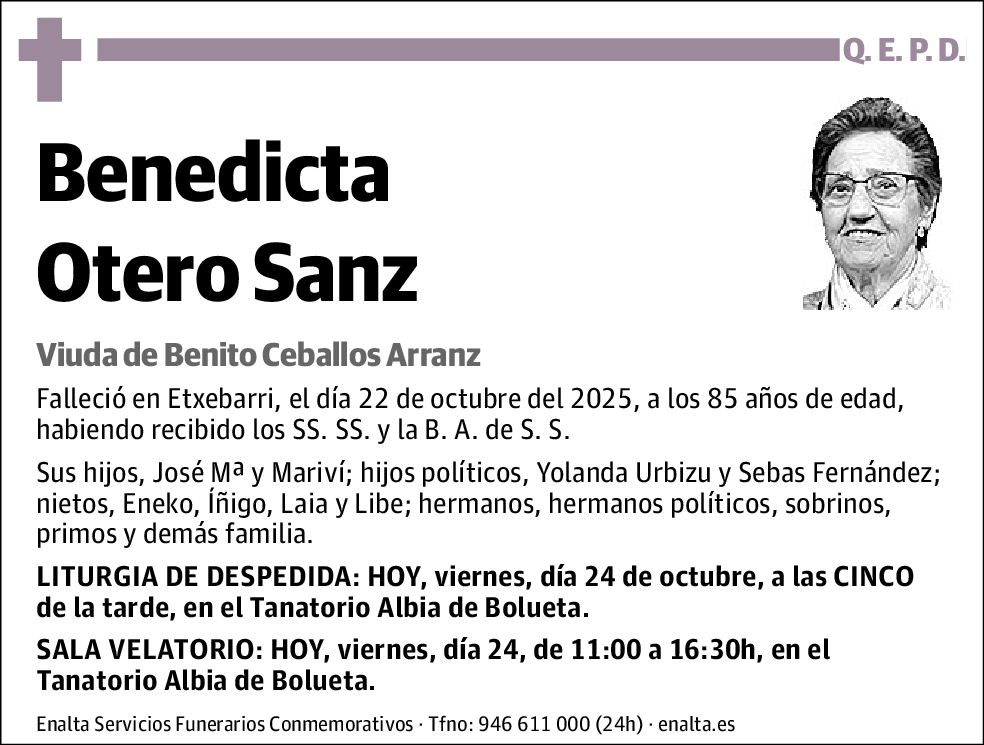 Benedicta Otero Sanz