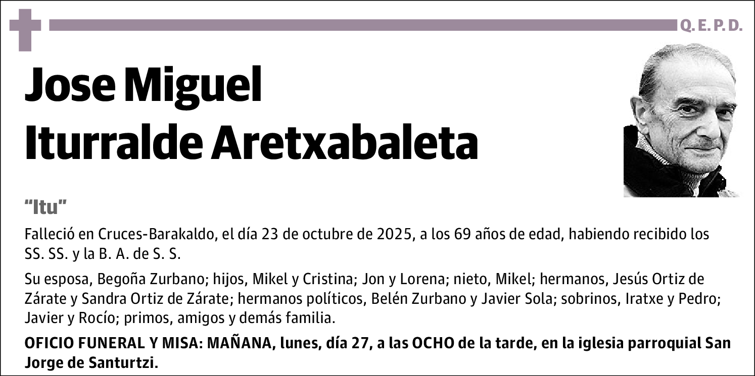 Jose Miguel Iturralde Aretxabaleta