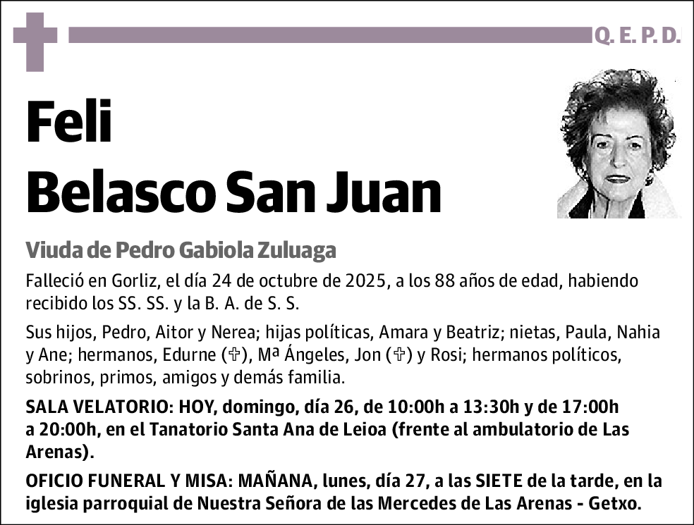 Feli Belasco San Juan