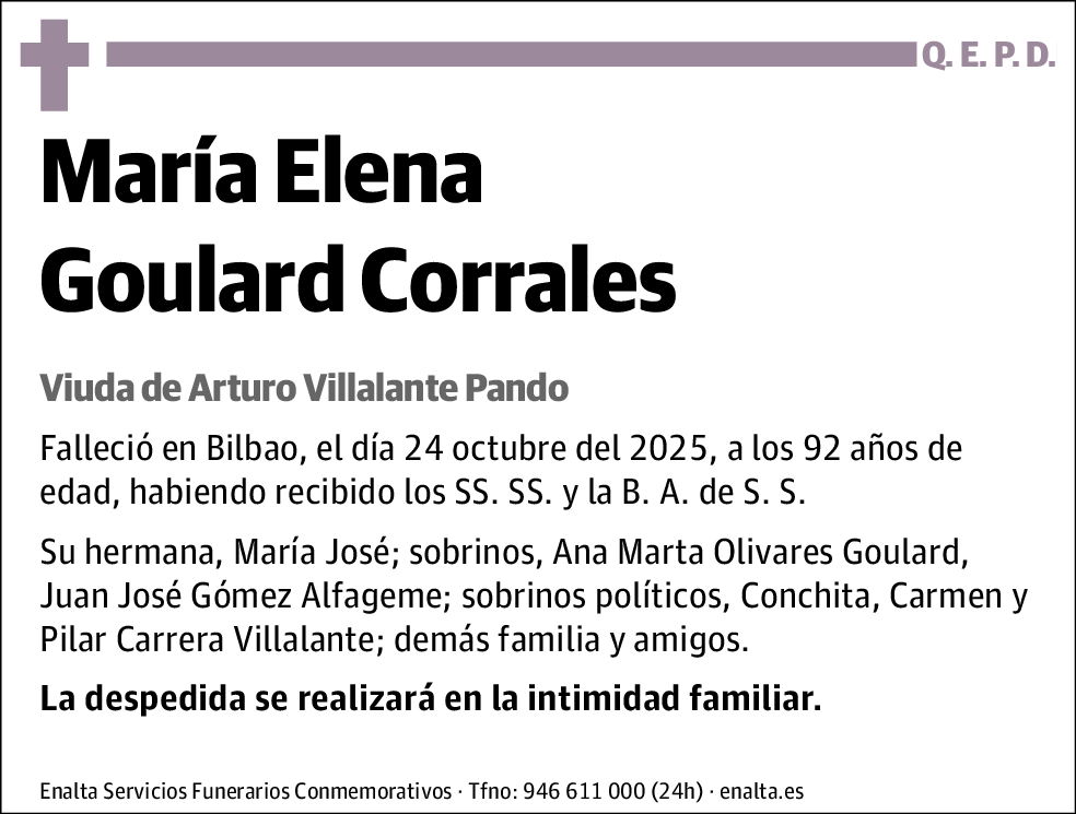 María Elena Goulard Corrales