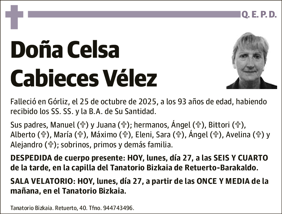 Celsa Cabieces Vélez