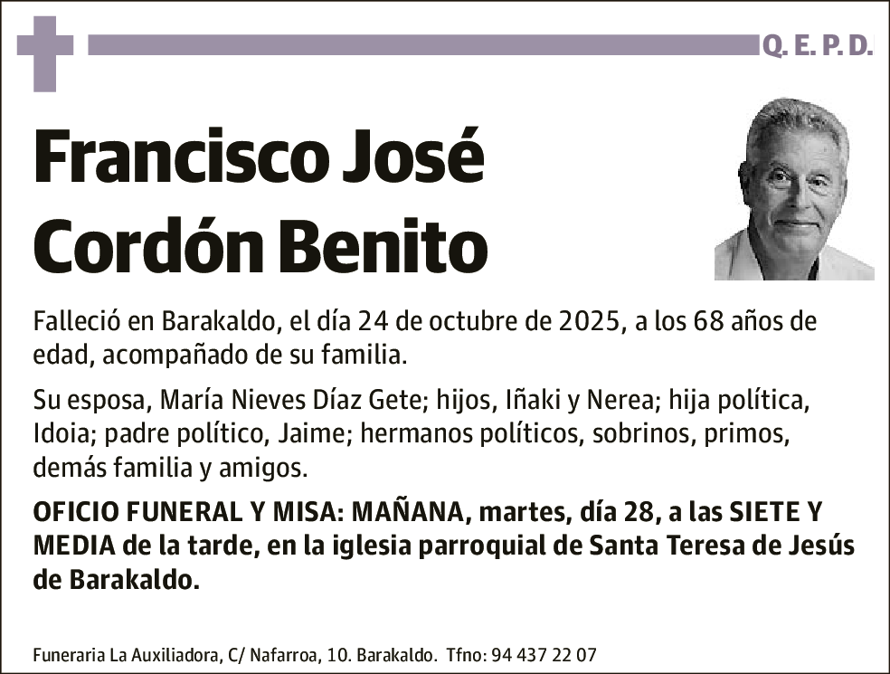 Francisco José Cordón Benito