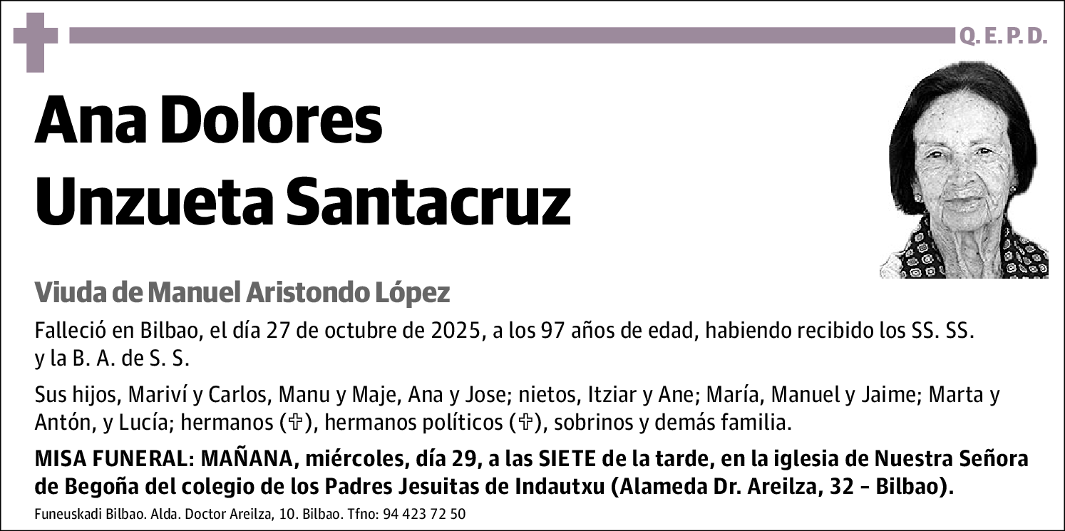 Ana Dolores Unzueta Santacruz