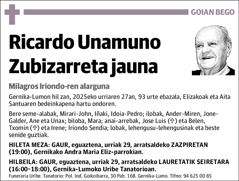 Ricardo Unamuno Zubizarreta