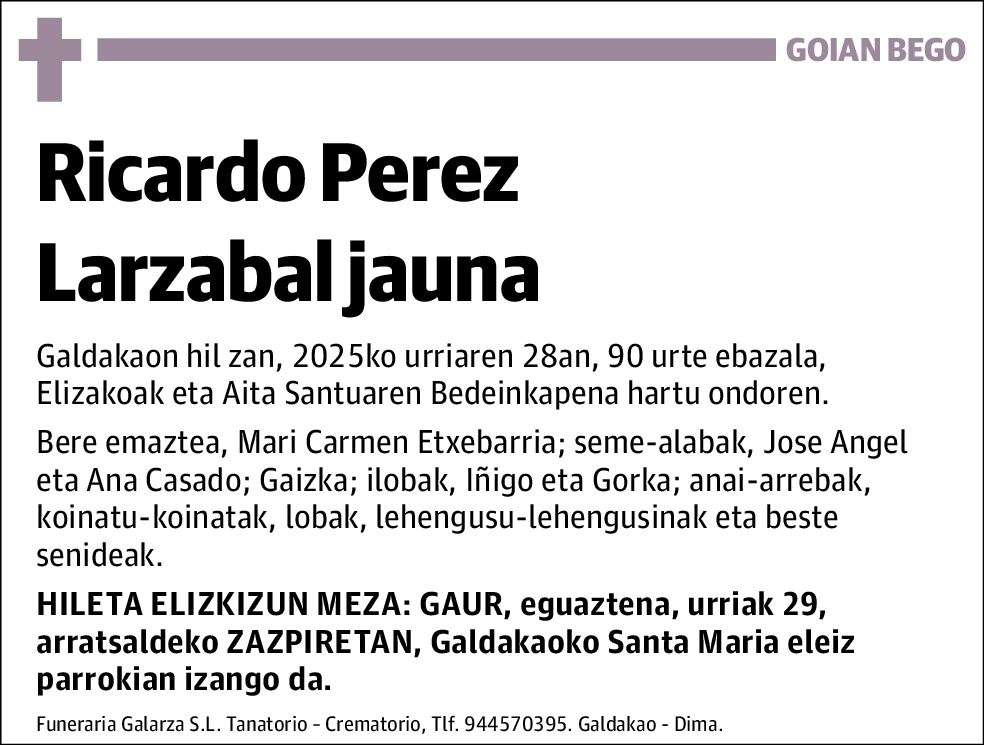 Ricardo Pérez Larzabal