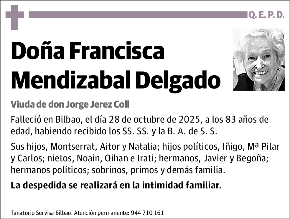 Francisca Mendizabal Delgado